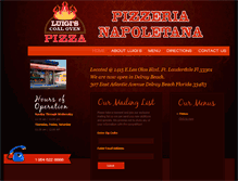 Tablet Screenshot of luigiscoalovenpizza.com